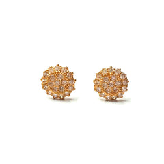 Zirconia Radiance Gold Earrings