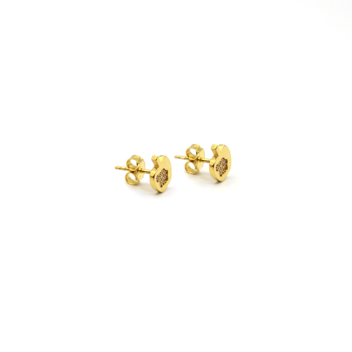 Gem Gold Earring
