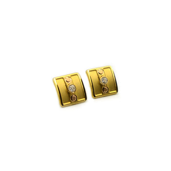 Rhinestone Gold Earring