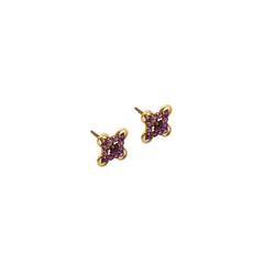 Ruby Gold Earring