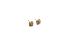 Dual-Tone Square Studs